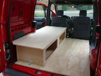 Ford Transit Connect Camper Homemade Bed/Bench