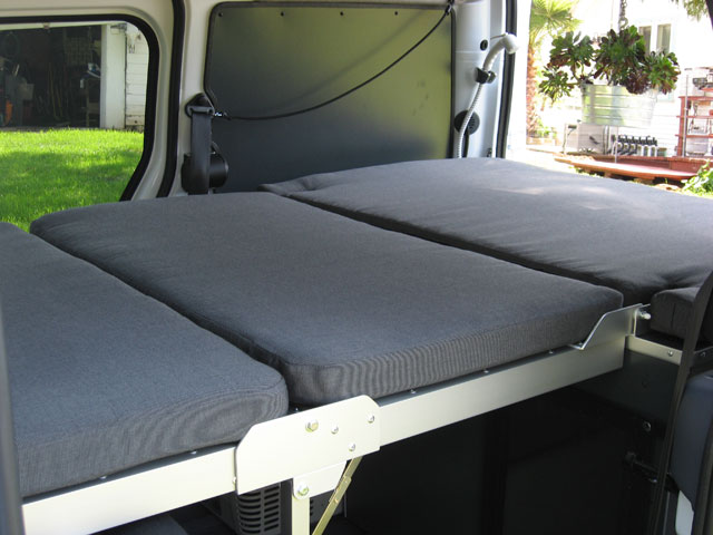 Ford Transit Connect Kevin Hornby Designs Camper Bed Folded Out