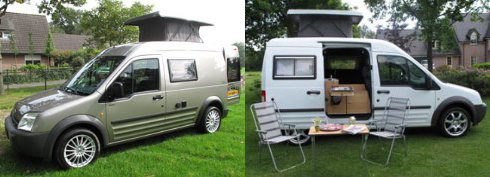 Ford Transit Connect Camper Pop Top